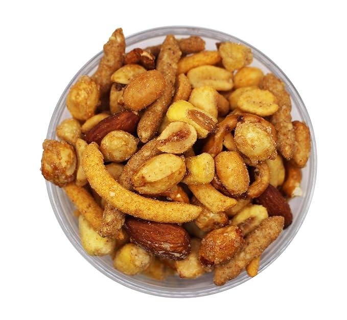 RESNACK Original Bar Mix ??2 Pack (14 oz each) ??Spicy Peanuts, Corn Sticks, Sesame Sticks, Mini
