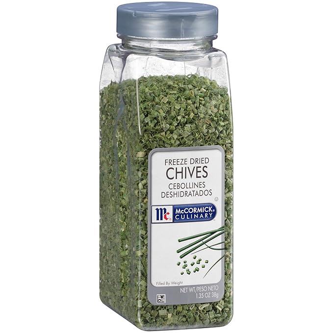 McCormick Culinary Freeze Dried Chives, 1.35 oz - One 1.35 Ounce Container of Dried Chives, Use on