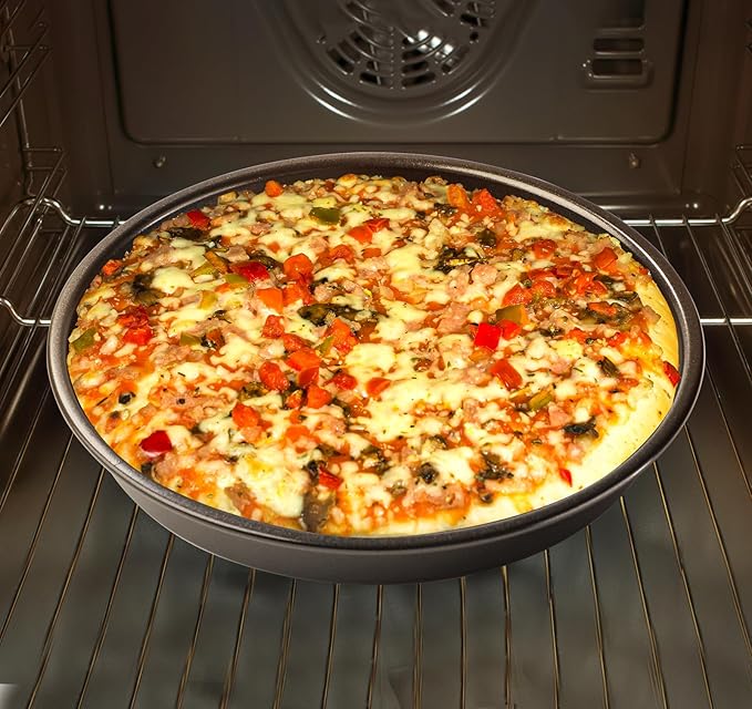 7 inch Pizza pan of 3 Stainless Steel Pizza Plates Non Stick Bakeware Sets Pizza Baking pans Set