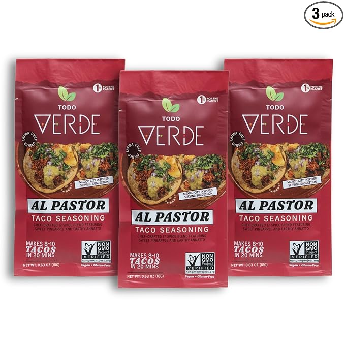 Todo Verde Taco Seasoning - Al Pastor | Gourmet Taco Seasoning with Sweet Pineapple and Black