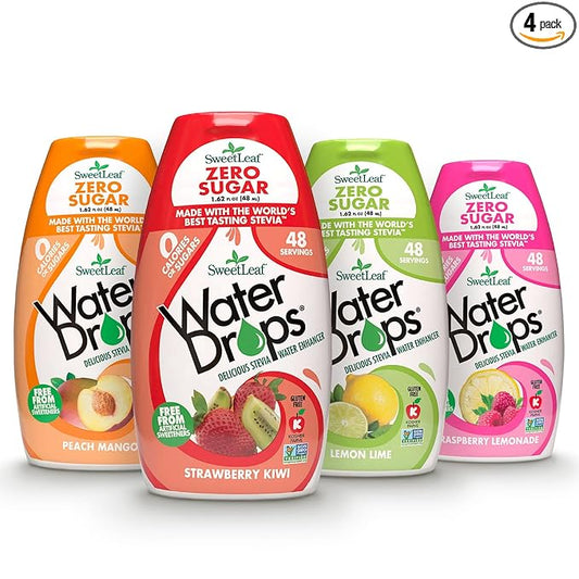 SweetLeaf Water Flavoring Drops - Stevia Water Enhancer, Sugar Free, Zero Calorie Water Additive
