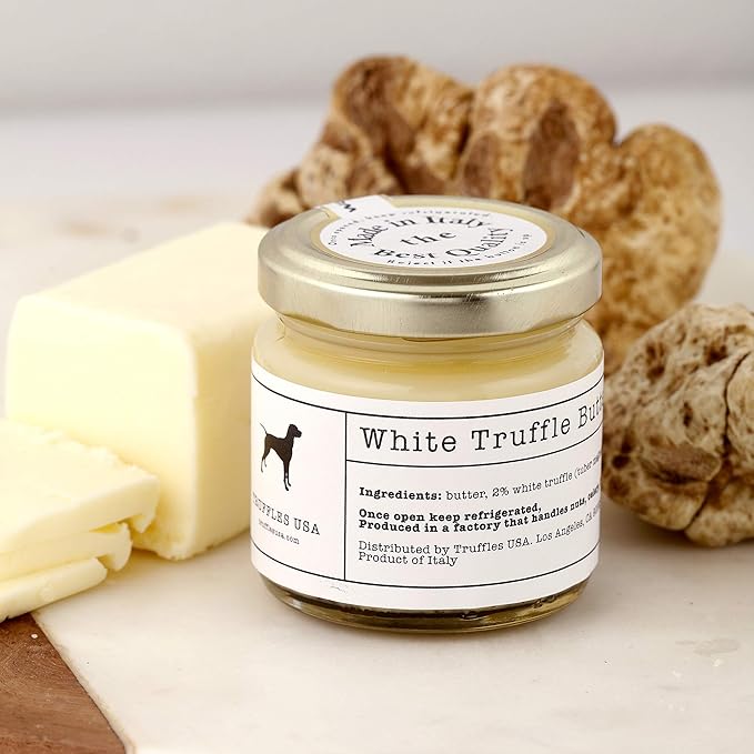 TRUFFLES USA White Truffle Butter 2.82 oz - Italian Truffle Butter from Fresh Italian Truffles