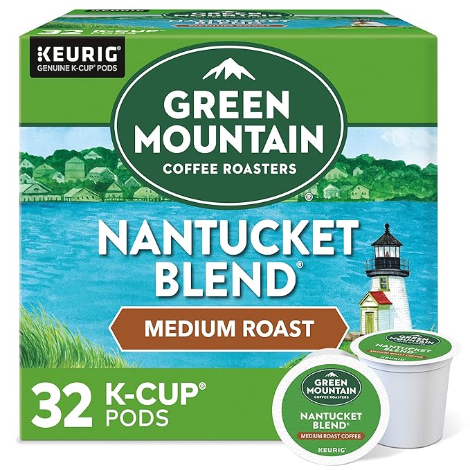 Green Mountain Coffee Roasters Nantucket Blend, Single-Serve Coffee K-Cup Pods, Medium Roast, 32