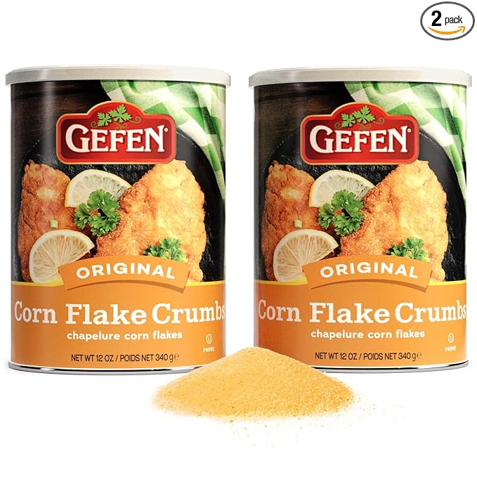 Gefen Corn Flake Crumbs, 12oz (2 Pack) Resealable containers | Total of 1.5 Pounds, Naturally