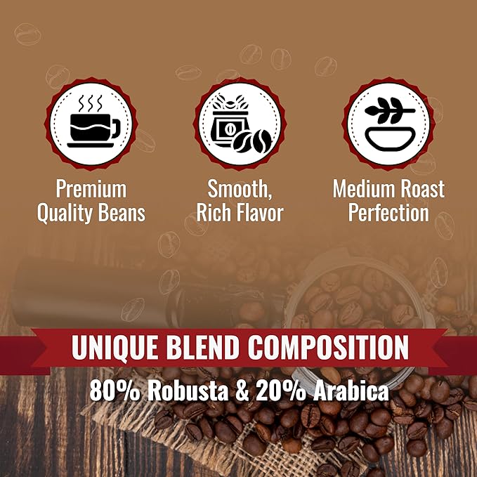 Birdee Vietnamese Coffee ??2.2 LB, Medium Roast Whole Bean, Arabica and Robusta Blend, Hand-Picked