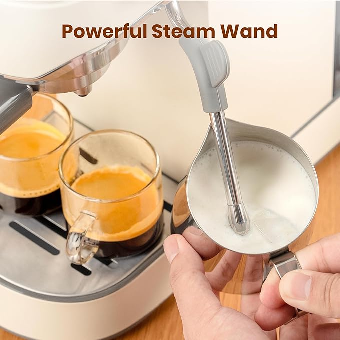 Gevi Espresso Machine 20 Bar with Grinder, Professional Espresso Maker with 35 Precise Grind