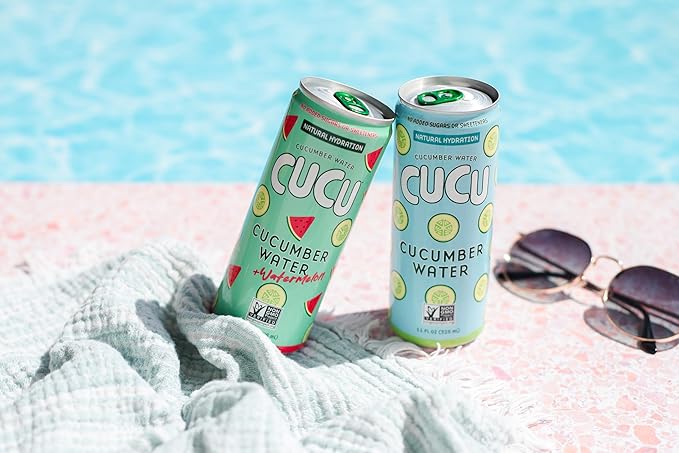 CUCU Cucumber Water ??Natural Hydration from Cucumbers with Vitamin C, Electrolytes & Antioxidants