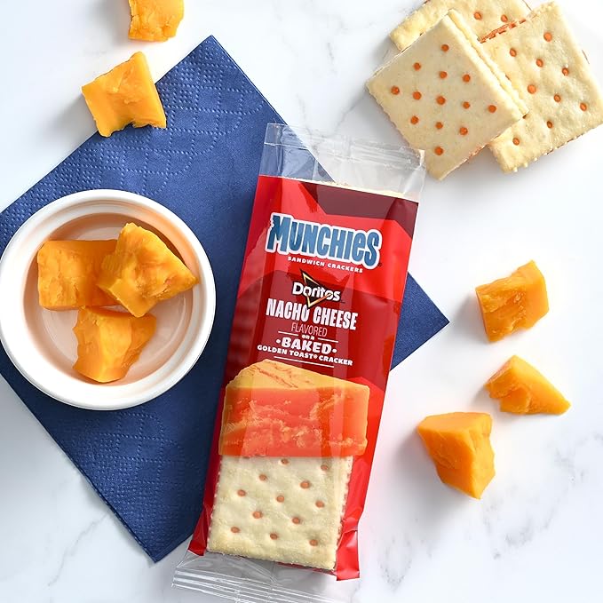 Munchies Baked Sandwich Crackers Variety Pack, Doritos Nacho Cheese and Doritos Jalapeno Cheddar