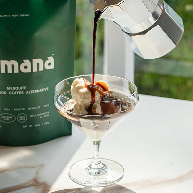 Kamana Caffeine Free Coffee Alternative - 100% Mesquite, Medium Roast Coffee Substitute - Smooth &