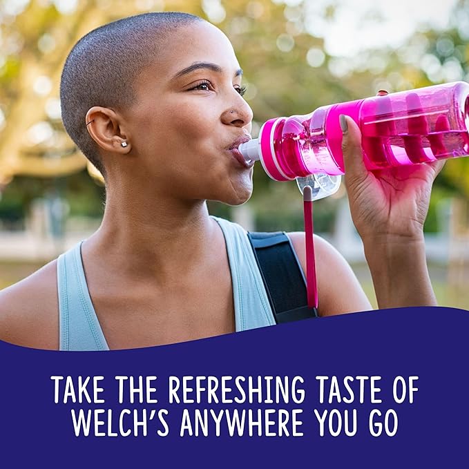 Welch's Singles To Go Variety Pack, Watertok Powdered Drink Mix, Includes 4 Flavors, Grape, Passion