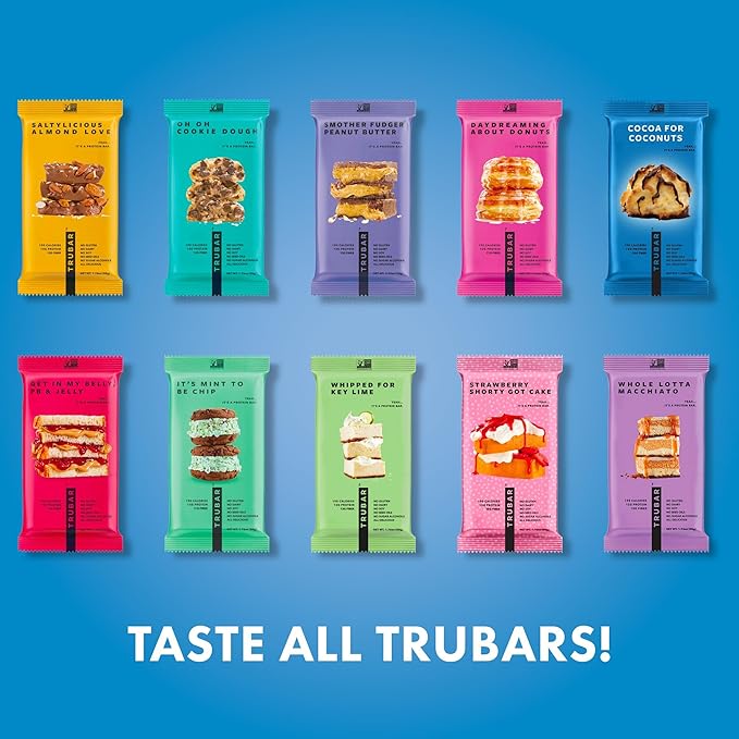 TRUBAR Vegan Protein Bar, Cocoa For Coconuts, Gluten Free, Plant Based Protein, Dairy Free, Non