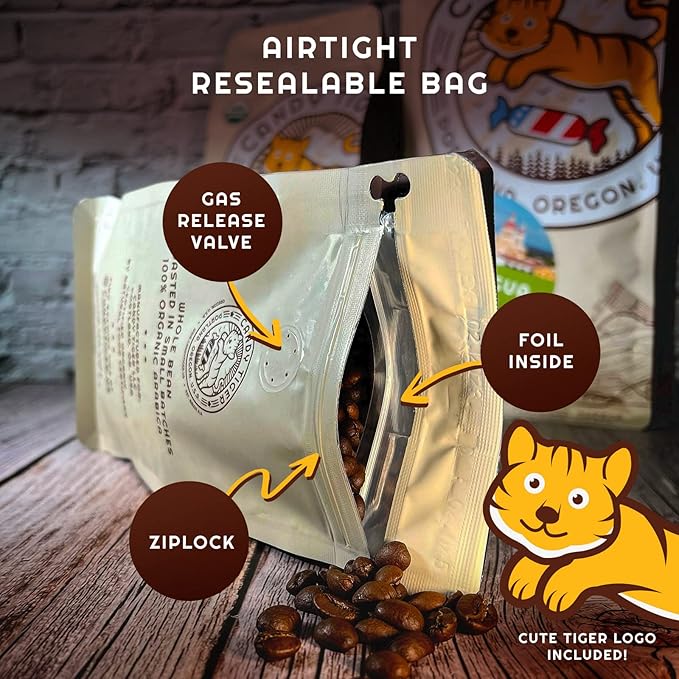 Whole Bean Coffee - Organic - Low Acid - Light Roast - Single Origin - 100% Arabica - Nicaraguan