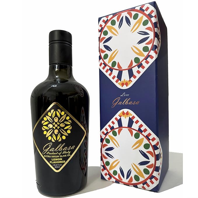Galbasa - Organic Lemon Oil from Sicily, Italy - First Cold Pressed Extra Virgin Olive Oil and