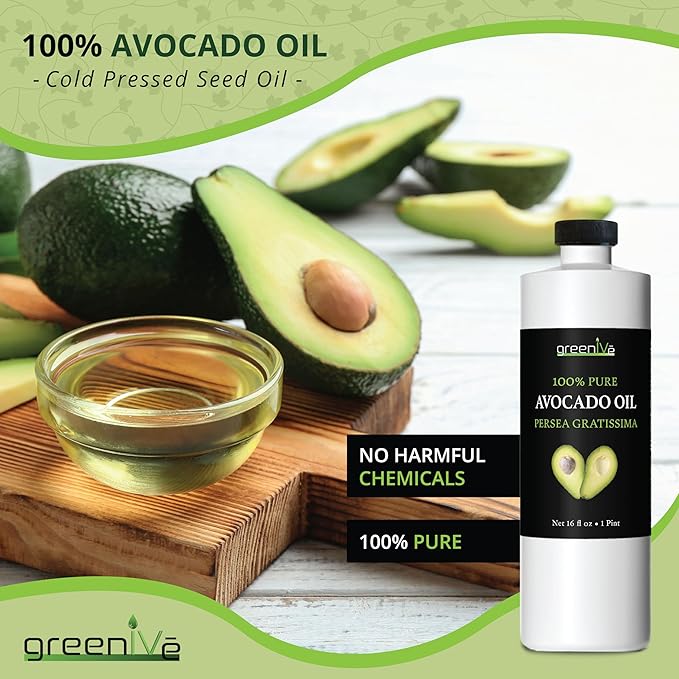 GreenIVe - Avocado Oil - 100% Pure Avocado Oil - Cold Pressed - Virgin - Exclusively on Amazon (16