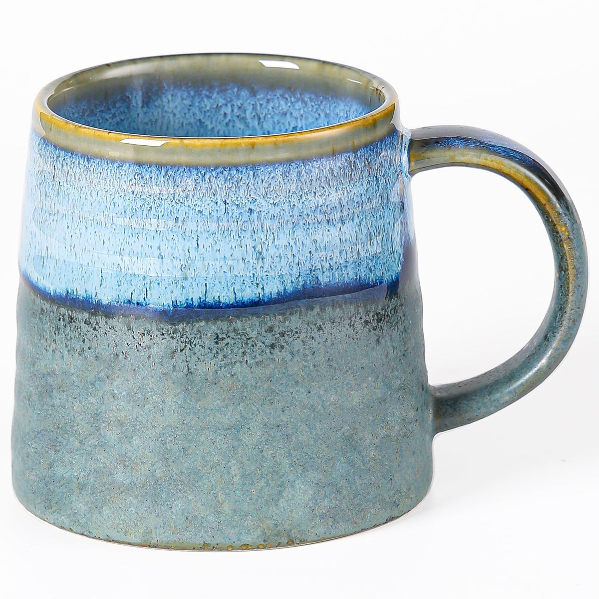 masoline Ceramic Coffee Mug, 15.5 oz Handmade Tea Cup for Office and Home