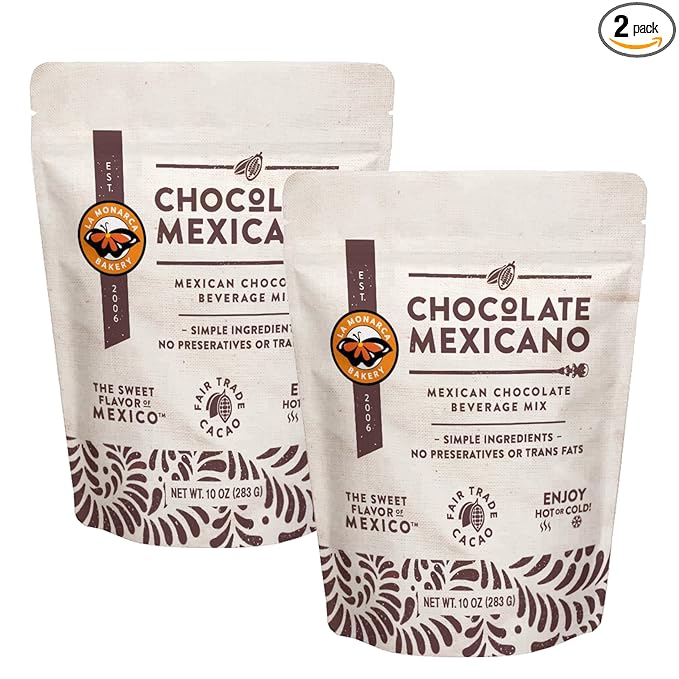 Mexican Hot Chocolate, 10 Ounce (Pack of 2), Authentic Mexican Style Hot Chocolate Mix with Organic