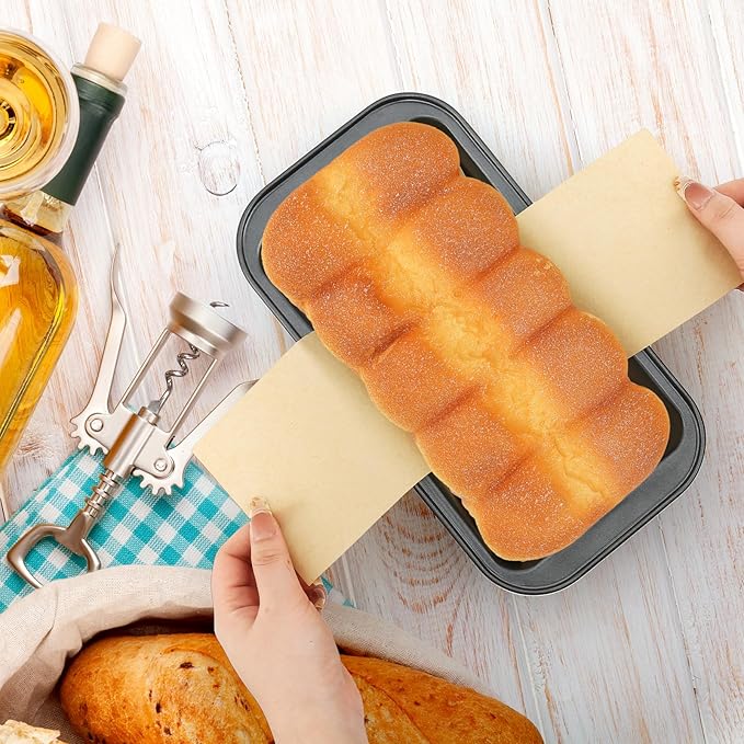 100 Sheets Loaf Pan Liners, Non-Stick Parchment Paper for Baking Toast,Sourdough,Cakes, Banana