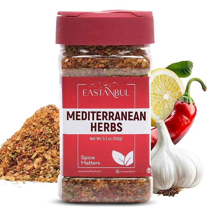 Eastanbul Mediterranean Seasoning, 5.29oz, Mediterranean Spice Blend, Herb & Salt Blend, Spiced Sea