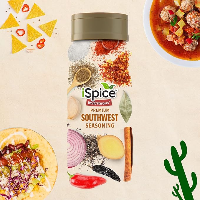 iSpice - SOUTHWEST SEASONING World Flavor Super Spice Blend | All Natural | Ready to use as is | No
