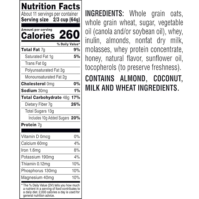 Quaker Simply Granola Honey & Almond, (Pack of 2)