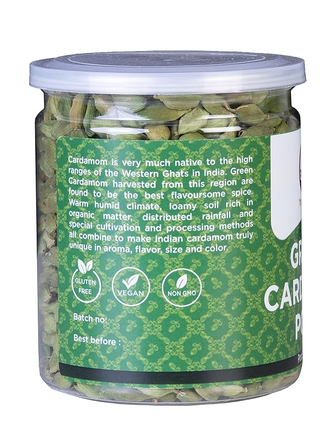 Green Cardamom Pods Whole (6 Oz) | Premium Quality | Fresh & Natural | Perfect for Coffee, Tea