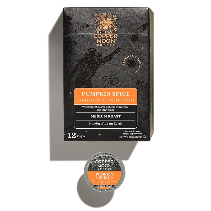 Copper Moon Single Serve Coffee Pods for Keurig K-Cup Brewers, Medium Roast, Pumpkin Spice Blend