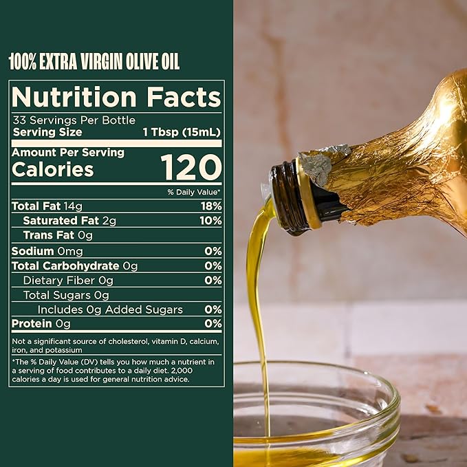 Giadzy by Giada de Laurentiis Olive Oil Extra Virgin - Premium Unfiltered Cold-Pressed Italian