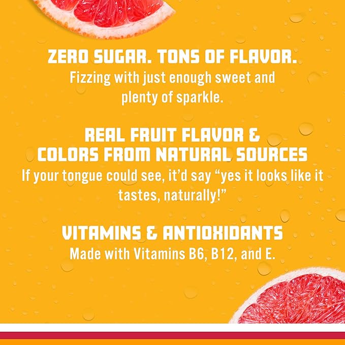 Sparkling Ice, Pink Grapefruit Sparkling Water, Zero Sugar Flavored Water, with Antioxidants and