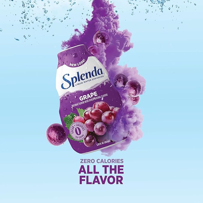 SPLENDA Liquid Water Enhancer Drops, Sugar Free, Zero Calorie, Natural Flavor, Concentrated Drink