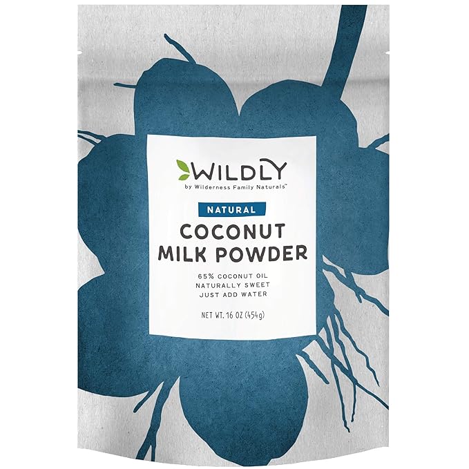 Wildly Conventional Coconut Milk Powder 16 Oz, 1 lb Bag - Naturally Sweet Creamer, Extra Creamy |