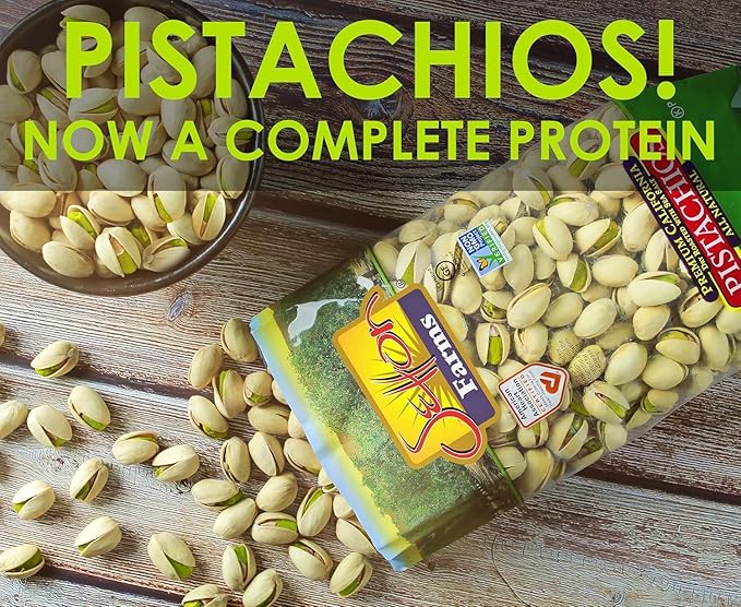 Setton Farms Premium Pistachios, Dry Roasted with Sea Salt, 48 Oz Bag (Pack of 2) Total 96 Oz. / 6