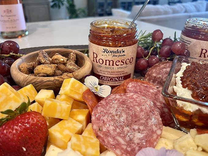 Romesco Dip, Spread, Topping & Sauce ??2CT 9.0oz Jars - Thick, Small-Batch Romesco with Almonds