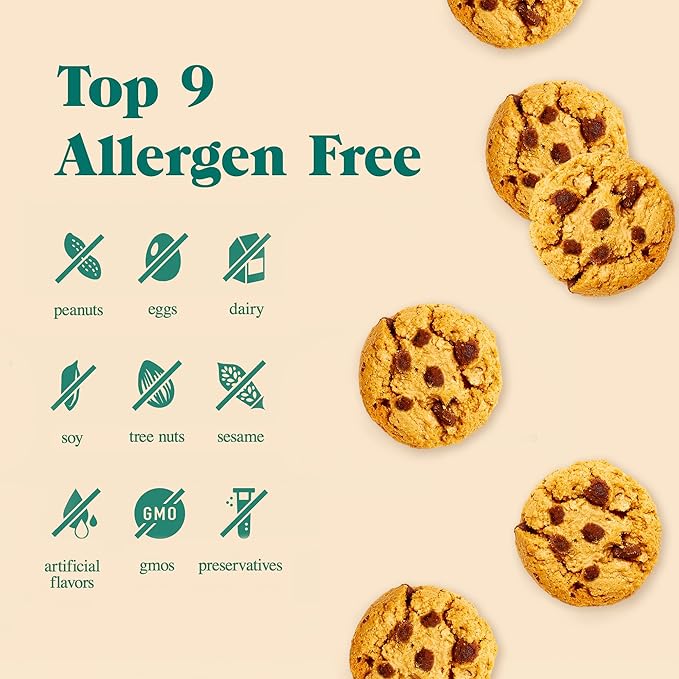 Partake Gluten Free Soft Baked Chocolate Chip Cookies - Vegan - Free From the Top 9 Allergens