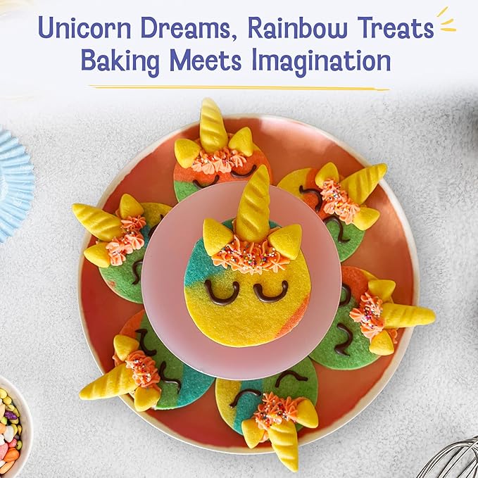 Baketivity x Duff Goldman Unicorn Cookies - Kids Baking Kit - Cooking Kits with Premeasured