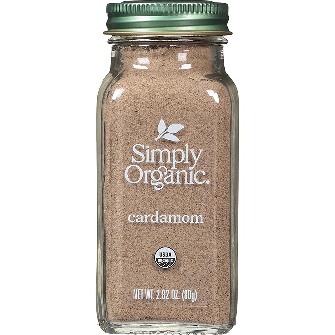 Simply Organic Cardamom, 2.82 Ounce, Certified Organic & Kosher, Aromatic, Subtly Spicy-Sweet, No