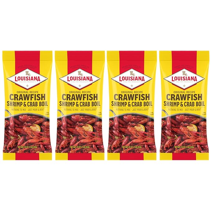Louisiana Fish Fry Products Crawfish, Shrimp & Crab Boil Seasoning - Spicy & Delicious Seafood