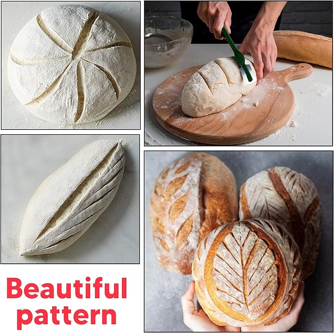 Banneton Bread Proofing Basket 23 Piece Set, Round 9 and Oval 10 Inch Rattan Sourdough Baskets