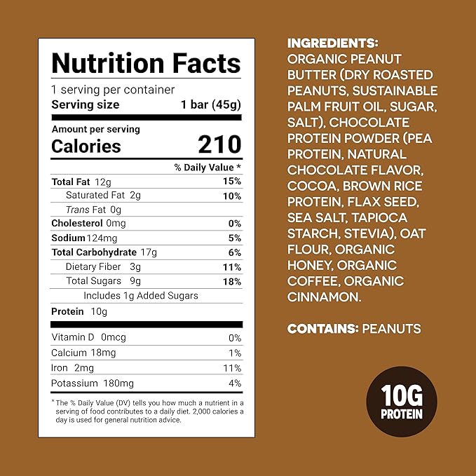 FROPRO Plant Protein Snack Bars - Plant Based Protein Bars, All-Natural, Gluten, Dairy, & Soy Free