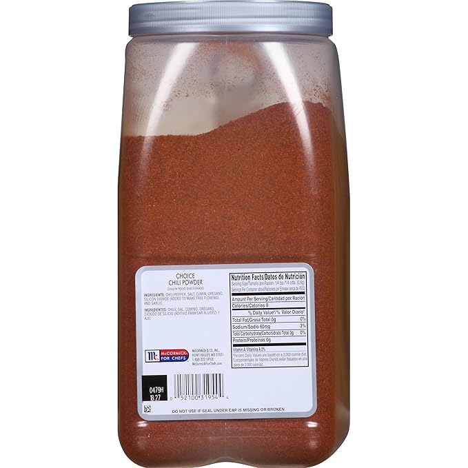 McCormick Culinary Choice Chili Powder, 6 lb - One 6 Pound Container of Bulk Chili Powder, Great