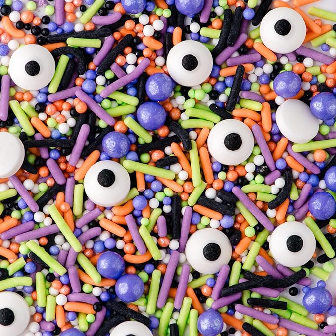 Sweets Indeed Sprinklefetti Monster Mash Sprinkles ??4 oz Jar | Halloween Sprinkle Mix with Candy