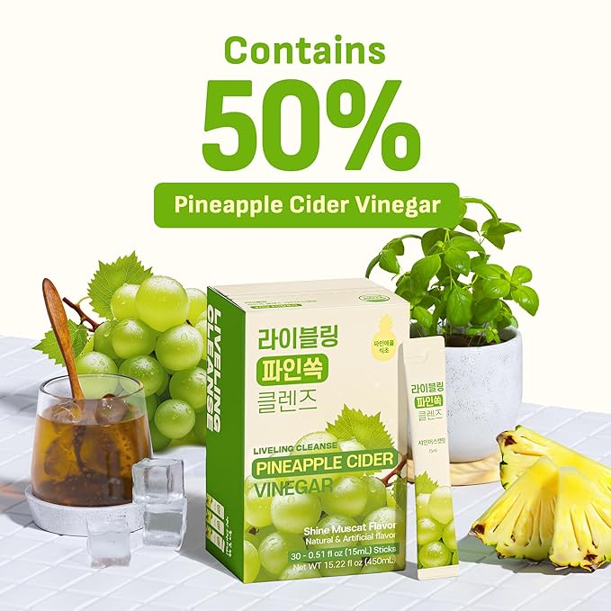 [Liveling] Pineapple Cider Vinegar Drink Stick ??ShineMuscat Flavor | Supports Digestion, Daily