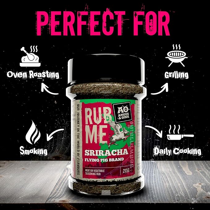 Angus & Oink | Sriracha Seasoning | Tangy Thai Spice Blend | Perfect for Eggs, Noodles, and Shrimp
