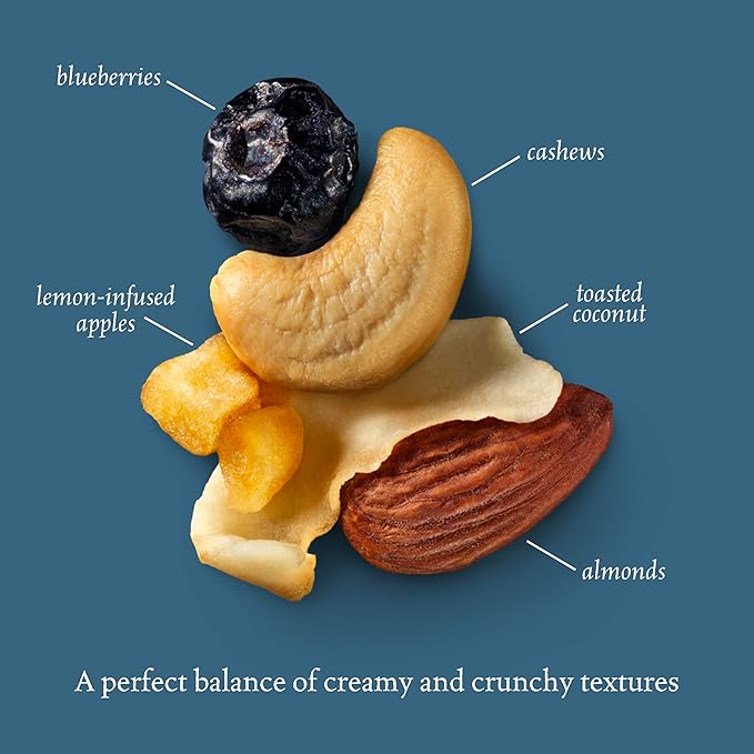 Sahale Snacks Berry Macaroon Almond Trail Mix, 7 oz Pouches (1 Pack) - Dry-Roasted Deluxe Mixed