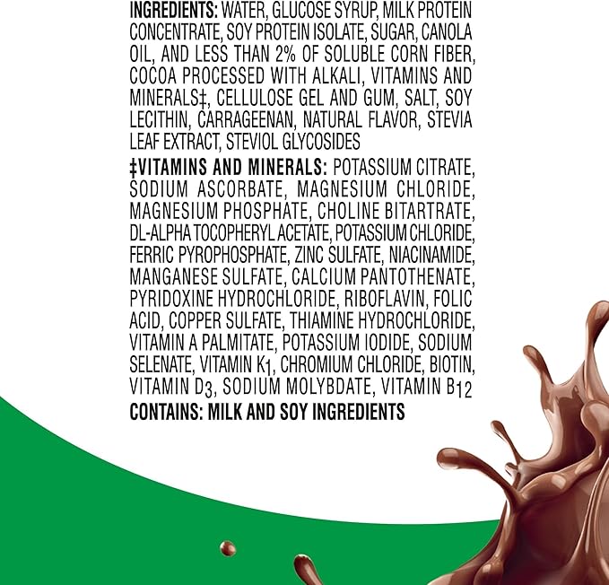 BOOST High Protein with Fiber Ready to Drink Complete Nutritional Drink, Rich Chocolate, 8 fl oz