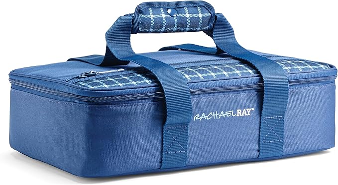 Rachael Ray Lasagna Lugger, Thermal Insulated Casserole Carrier for Hot or Cold Food, Lugger Tote