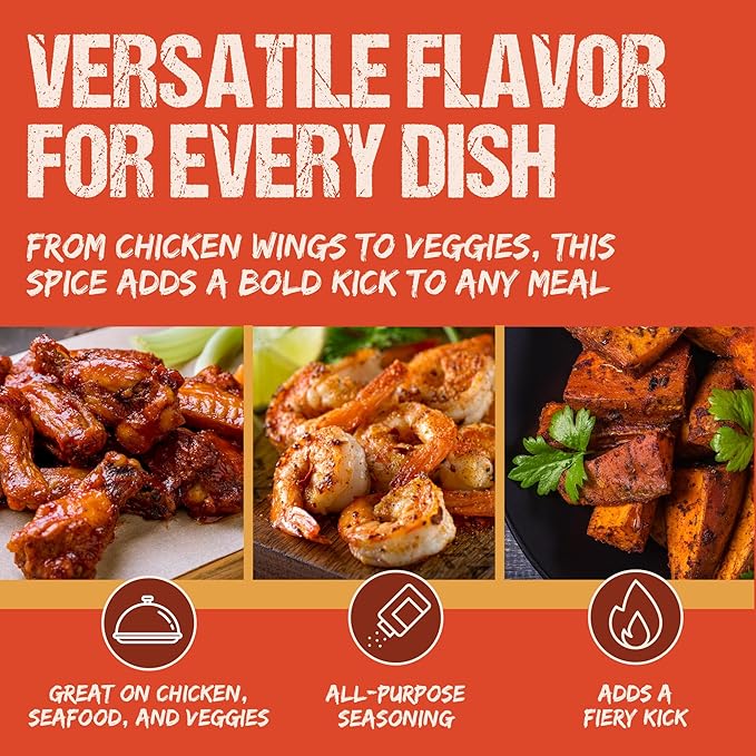 The Spice Lab Nashville Hot Chicken Seasoning - All Purpose Spicy Dry Rub for Chicken Wing Dust