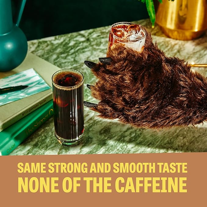 Wandering Bear Decaf Cold Brew Coffee, 32 fl oz, 6 pack - Extra Strong, Bold, Smooth, Unsweetened