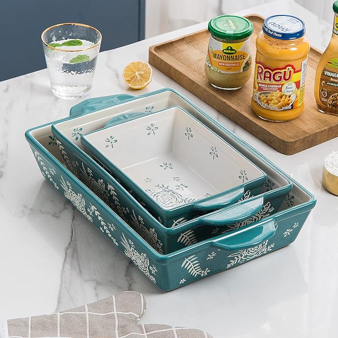 Wisenvoy Casserole Dishes For Oven Baking Dish Ceramic Casserole Dish Lasagna Pan Baking Dishes For