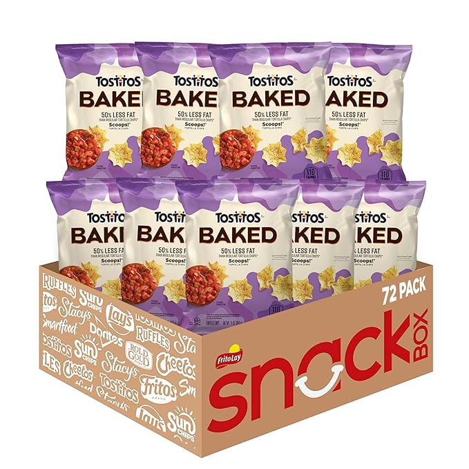 Tostitos, Oven Baked Scoops! Tortilla Chips, 0.875 Ounce (Pack of 72)