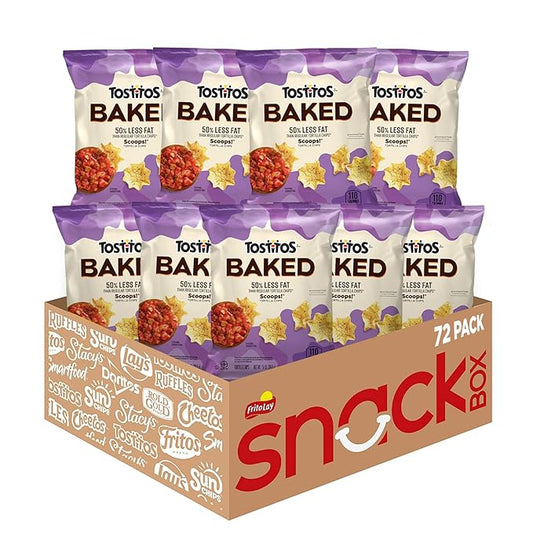 Tostitos, Oven Baked Scoops! Tortilla Chips, 0.875 Ounce (Pack of 72)
